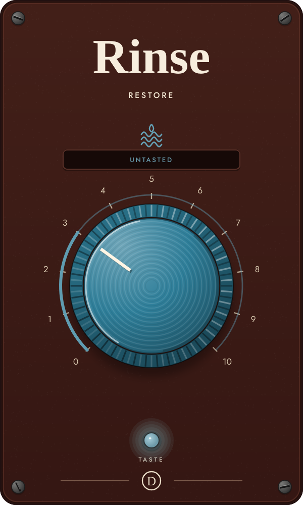 Rinse Restore plugin