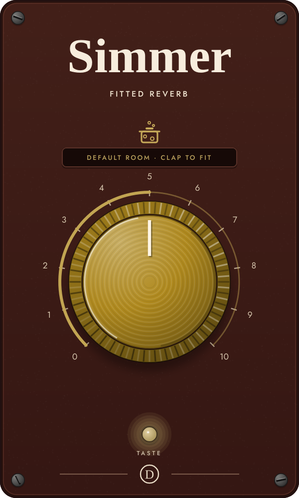 Simmer Fitted reverb plugin
